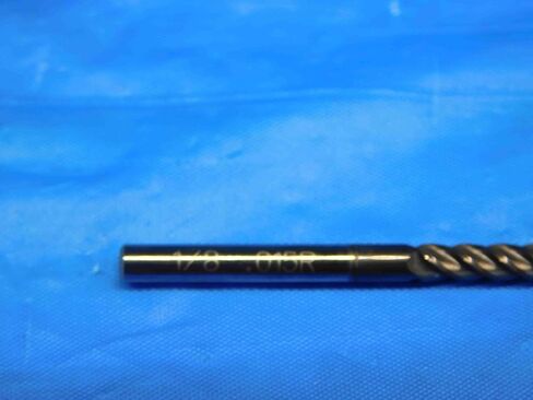 2pcs 1/8 OD 1/2 LOC Carbide Corner Radius END Mill .015R 1/8 Shank 4 Flute .125 - HS0815CU2 in Saudi Arabia