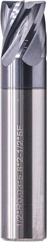 High Performance Solid Carbide Corner Radius End Mill- AlCrN Coated, Variable Helix- .030" Corner Radius, 5 Flute, 1/2" Cutting Diameter, 1/2" Shank Diameter, 5/8" Length of Cut, 2-1/2" Overall Length in Saudi Arabia