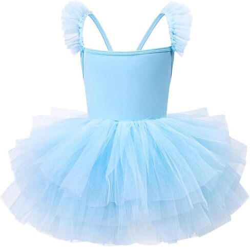 Tutu.kk Toddler Girls Ballet Leotard Sleeveless Back Cross Tutu Dresses Dance Leotard for Girls 1-8 Years in Saudi Arabia