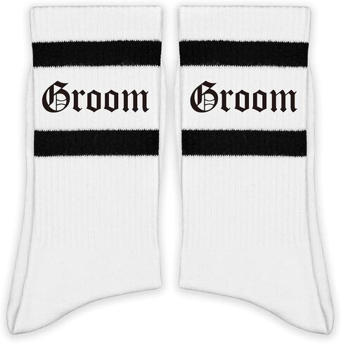 Gothic 'Til Death' Socks - Dark Romance Crew Socks - Edgy Punk Rock Novelty Socks for Men & Women - Alternative Couple Gift in Medieval Font. (209) in Kuwait