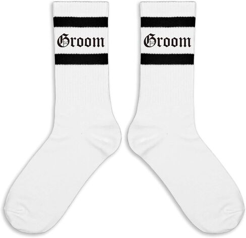 Gothic 'Til Death' Socks - Dark Romance Crew Socks - Edgy Punk Rock Novelty Socks for Men & Women - Alternative Couple Gift in Medieval Font. (209) in Kuwait