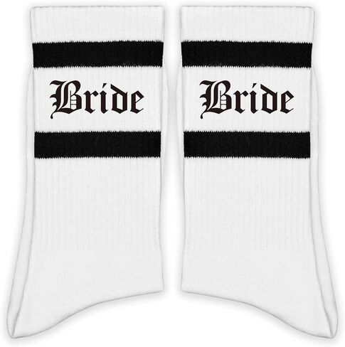 Gothic 'Til Death' Socks - Dark Romance Crew Socks - Edgy Punk Rock Novelty Socks for Men & Women - Alternative Couple Gift in Medieval Font. (209) in Kuwait