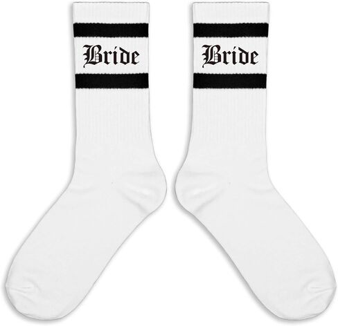 Gothic 'Til Death' Socks - Dark Romance Crew Socks - Edgy Punk Rock Novelty Socks for Men & Women - Alternative Couple Gift in Medieval Font. (209) in Kuwait