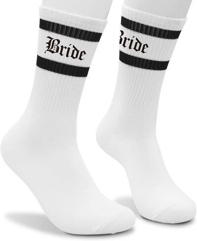 Gothic 'Til Death' Socks - Dark Romance Crew Socks - Edgy Punk Rock Novelty Socks for Men & Women - Alternative Couple Gift in Medieval Font. (209) in Kuwait