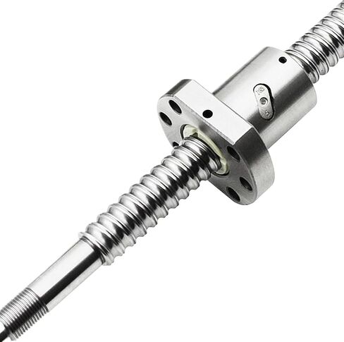 آلة التحكم في الكرة المصنوعة من الكرة المزدوجة المسمار المسمار الكرة المسمار SFU2005 SFU2505 C7 400mm ~ 2000mm مع شفة واحدة الجوز BK/BF End Machined (SFU2505-600MM) in Saudi Arabia
