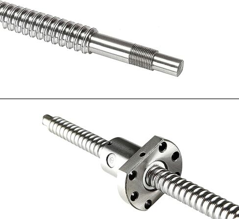 آلة التحكم في الكرة المصنوعة من الكرة المزدوجة المسمار المسمار الكرة المسمار SFU2005 SFU2505 C7 400mm ~ 2000mm مع شفة واحدة الجوز BK/BF End Machined (SFU2505-600MM) in Saudi Arabia