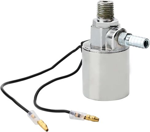 1/4" NPT 12V/24V Air Horn Solenoid Valve For Train Truck Air Horn Chrome Plated Metal Housing (Electric Solenoid Valve, 12V/24V) in Saudi Arabia