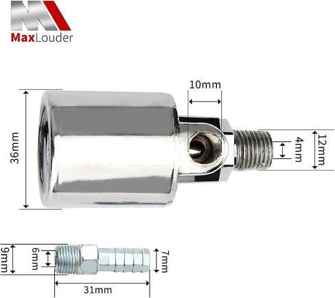 1/4" NPT 12V/24V Air Horn Solenoid Valve For Train Truck Air Horn Chrome Plated Metal Housing (Electric Solenoid Valve, 12V/24V) in Saudi Arabia
