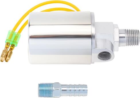 Air Horn Solenoid Valve, 1/4 Inch NPT 12V / 24V Train Truck Air Horn Electric Solenoid Valve Heavy Duty 1/4" NPT Chrome Plated Metal Housing 150 PSI in Saudi Arabia