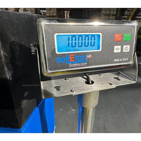 Selleton SL-4040-1K-NN 40 "X 40" مقياس الأرضيات-المستودع-مقياس البليت الصناعي 1000 رطل × 2 رطل in Saudi Arabia