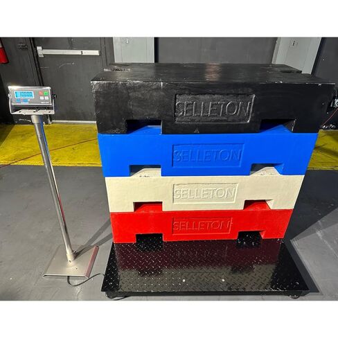 SELLETON SL-2X3-NN 2 'x 3' (24 "× 36") مقياس الأرضيات الصناعية بسعة 1000 رطل × 0.2 رطل in Kuwait
