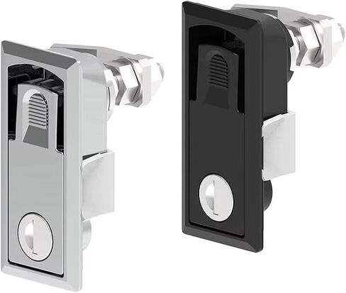 XK146-3 Industrial Electric Cabinet Black Plastic Keyless Percussion Inline Panel Latch Lock 1Pcs(XK146-3LW) in Saudi Arabia