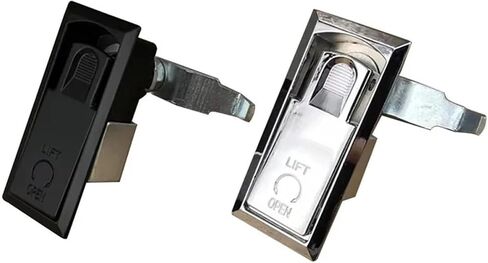 XK146-3 Industrial Electric Cabinet Black Plastic Keyless Percussion Inline Panel Latch Lock 1Pcs(XK146-3LW) in Saudi Arabia