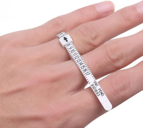 Veemoon 3pcs Ring Measuring Tool Set Durable Finger Sizer Accurate Ring Gauge for Easy Jewelry Measurement for Weddings Birthdays and Gifts in Saudi Arabia