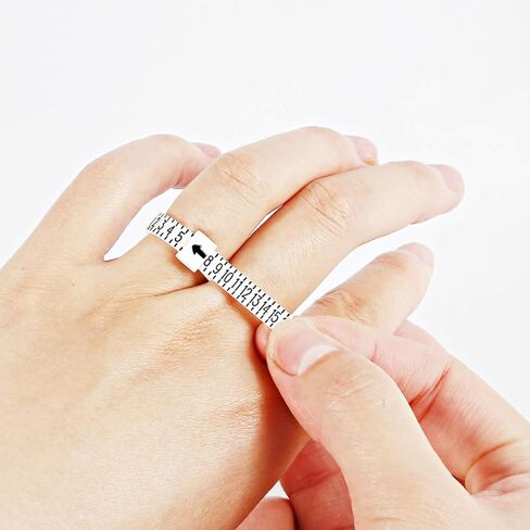 Veemoon 3pcs Ring Measuring Tool Set Durable Finger Sizer Accurate Ring Gauge for Easy Jewelry Measurement for Weddings Birthdays and Gifts in Saudi Arabia