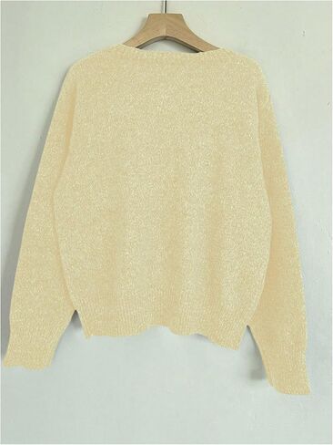 Cardigan Cardigan Cardigan الطويل الأكمام الطاقم الزر أسفل سترة كارديجان خفيفة الوزن عصري in Saudi Arabia