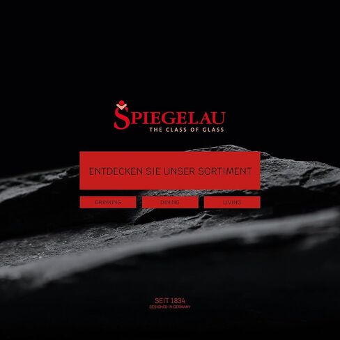 Spiegelau Perfect Serve Double Old Fashioned Glasses Set of 4 - Lowball Cocktail Glasses European-Made Crystal, Dishwasher Safe, Professional Quality Cocktail Glass Gift Set - 13 oz in Saudi Arabia