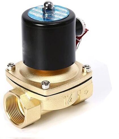 Valve 1/4" 3/8" 1/2" 3/4" 1" Electric Solenoid Valve DN8 DN10 DN15 DN20 DN25 N/C Pneumatic Valve for Water Oil Air DC12V/dc24V/ac220V(24v,DN8) in Saudi Arabia