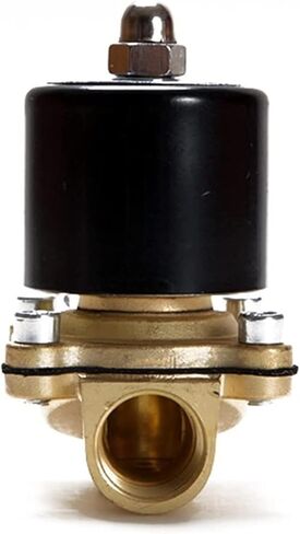 عادةً ما يكون الهواء الملف اللولبي المفتوح الكهربائي هواء الماء N/O 2Way 1/2inch AC220V 2W160-15K BODCE BODCE DC12V 24V AC110V 220V BRASS VALVE مفيدة (24V DC) in Saudi Arabia
