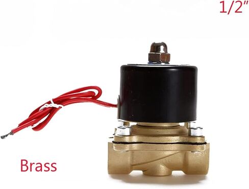 عادةً ما يكون الهواء الملف اللولبي المفتوح الكهربائي هواء الماء N/O 2Way 1/2inch AC220V 2W160-15K BODCE BODCE DC12V 24V AC110V 220V BRASS VALVE مفيدة (24V DC) in Saudi Arabia