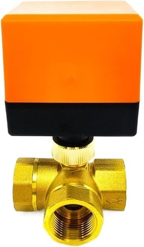 3/4" Brass Electric Ball Valve Three-Wire Three-Way Air Conditioning Floor Heating Water Tower Switch Valve 220 24 12V(12VDC) in Saudi Arabia