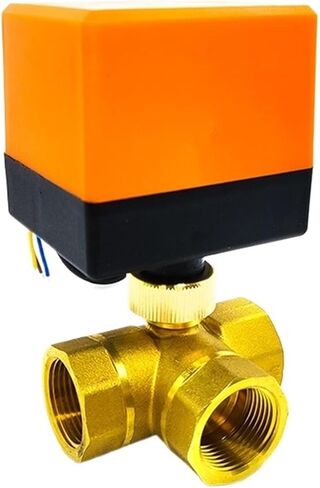 3/4" Brass Electric Ball Valve Three-Wire Three-Way Air Conditioning Floor Heating Water Tower Switch Valve 220 24 12V(12VDC) in Saudi Arabia