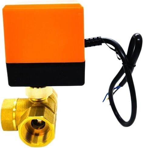 3/4" Brass Electric Ball Valve Three-Wire Three-Way Air Conditioning Floor Heating Water Tower Switch Valve 220 24 12V(12VDC) in Saudi Arabia