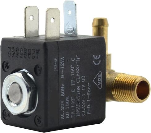 JYZ-4P 3MM 2/2 Way AC 120V 230V G1/8 'النحاس البخاري لفائف الملف اللولبي الصمام 1PCS (AC 230V) in Saudi Arabia
