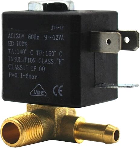 JYZ-4P 3MM 2/2 Way AC 120V 230V G1/8 'النحاس البخاري لفائف الملف اللولبي الصمام 1PCS (AC 230V) in Saudi Arabia