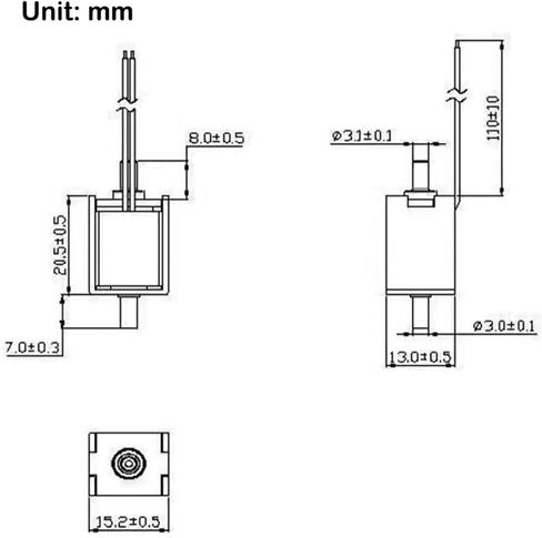 1pcs صمام ملول الملف اللولبي الكهربائي Mini DC 12V N/C عادةً صمام الهواء المغلقة صمام تنفيس كهربائي صغير 15 * 13 ملم للري in Saudi Arabia