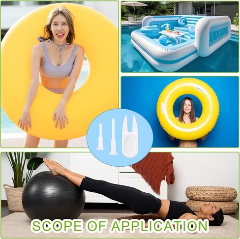 Giantree 12 PCS تمرين الكرة بديلة مجموعة ، كرات التمارين الرياضية يوجا الهواء سدادة سدادة سدادة مجموعة محول الدبوس لكرات اللياقة in Saudi Arabia