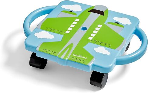 hand2mind Green Plane Glider Scooter Board, Floor Scooter Board, Gross Motor Toys, Kids Exercise & Physical Education Equipment, Playground Toys, Indoor Active Play, Toddler Outdoor Activities in Saudi Arabia