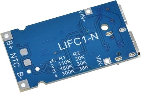 Type-C USB 2S 3S 4S 5S BMS 4.5V-15V 18W 2A Lithium Bature Charging Module Support QC Charge مع حماية درجة الحرارة 1pcs (اللون: 5s) in Kuwait