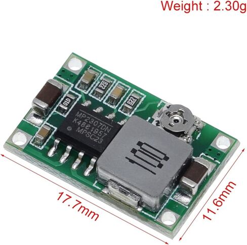 1PCS MINI360 DC-DC Buck Converter SPENTON DOWN AND MODULE 4.75V-23V إلى 1V-17V 17X11X3.8MM in Kuwait