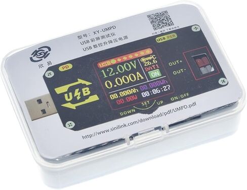شاشة ملونة USB شحن اختبار الجهد العددي الجهد باك وزيادة مزود الطاقة المعمول به in Kuwait
