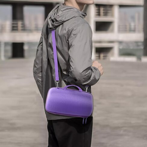 khanka for JBL Charge 6 Waterproof Bluetooth Speaker Protective Case (Black Case with Adjustable Shoulder Strap) in Saudi Arabia