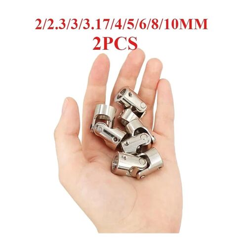 2pc قارب السيارة عمود مقرن موصل موصل المعادن الشامل اقتران RC Robot Cardan (8 مم إلى 6 مم) in Kuwait