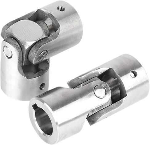 1pc 304 Stainless Steel Universal Joint Coupler 30/35mm Cross Universal Joint Single Precision Coupling for CNC(D58L123-30-Keyway) in Saudi Arabia