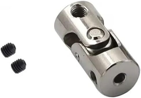 1pc metal cardan مفصل الفضة 2.3/3/4/5/6/8/10/10/12 مم مقرن مقرن عالمي مقرن شيفت مقرن عالمي لقارب سيارة RC (4-4) in Kuwait