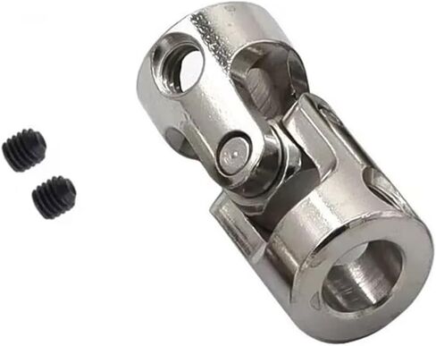 1pc metal cardan مفصل الفضة 2.3/3/4/5/6/8/10/10/12 مم مقرن مقرن عالمي مقرن شيفت مقرن عالمي لقارب سيارة RC (4-4) in Kuwait