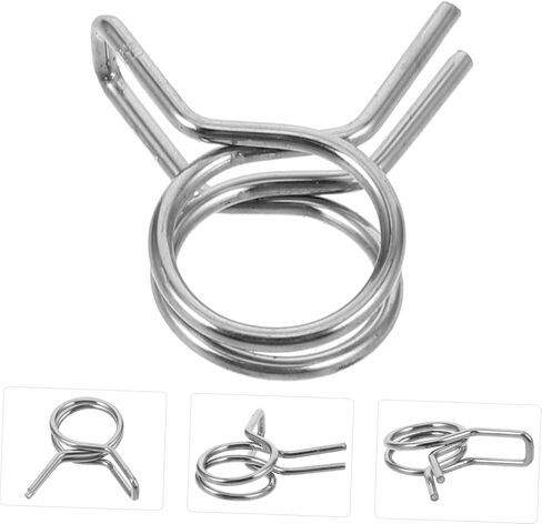 Amosfun 4pcs Oil Pipe Clamp for Fuel Line Hose Spring Clamp Heavy Duty Construction Easy Installation in Saudi Arabia