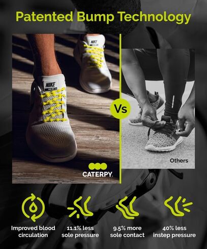 Caterpy Run - أربطة الحصص المرنة في نهاية المطاف | ملاءمة مخصصة ، مريحة ، سهلة التثبيت | للبالغين والأطفال والجري والرياضة in Kuwait