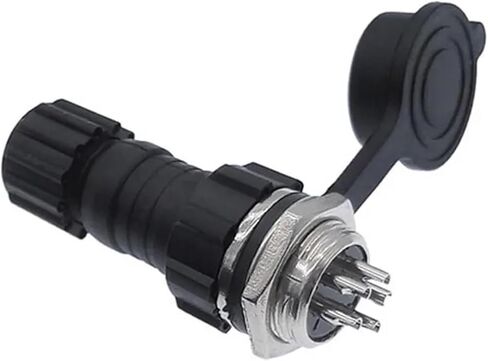 1Pcs Connector GX16 Docking Back Nut Male Female and Socket 2-10pin M16(Docking 6P) in Saudi Arabia