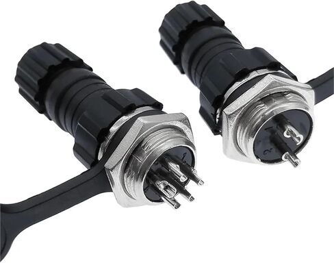 1Pcs Connector GX16 Docking Back Nut Male Female and Socket 2-10pin M16(Docking 6P) in Saudi Arabia