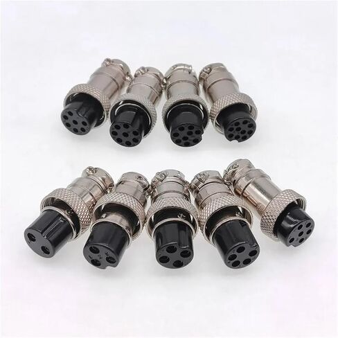 GX16 فقط موصل أنثى 5/8 بوصة موصل دائري 2 دبوس موصل دبوس الإناث 3-10Pin 1pcs (7pin female slabe) in Saudi Arabia
