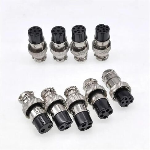 GX16 فقط موصل أنثى 5/8 بوصة موصل دائري 2 دبوس موصل دبوس الإناث 3-10Pin 1pcs (7pin female slabe) in Saudi Arabia