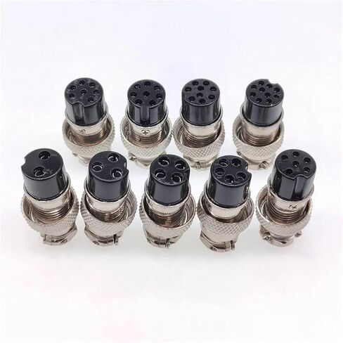 GX16 فقط موصل أنثى 5/8 بوصة موصل دائري 2 دبوس موصل دبوس الإناث 3-10Pin 1pcs (7pin female slabe) in Saudi Arabia