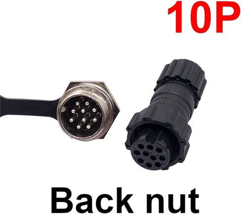 1Pcs Connector GX16 Docking Back Nut Male Female and Socket 2-10pin M16(Docking 6P) in Saudi Arabia