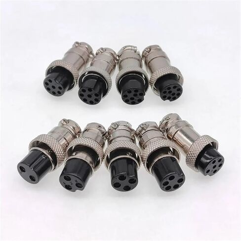 GX16 Only Female Connector 5/8 Inch Circular Connector 2 Pin Female Pin Connector 3-10pin 1Pcs(6Pin Female Plug) in Saudi Arabia