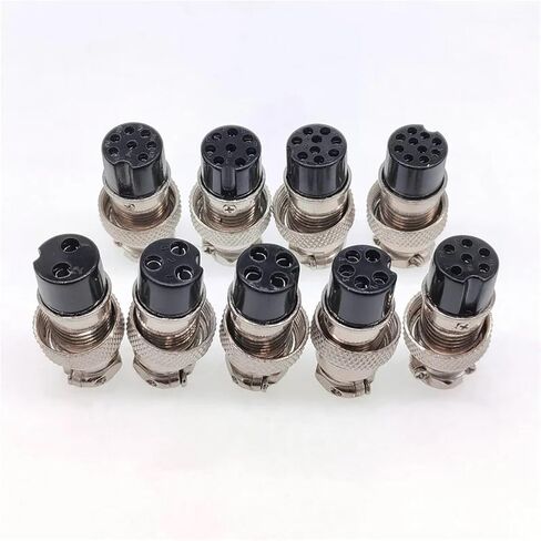GX16 Only Female Connector 5/8 Inch Circular Connector 2 Pin Female Pin Connector 3-10pin 1Pcs(6Pin Female Plug) in Saudi Arabia